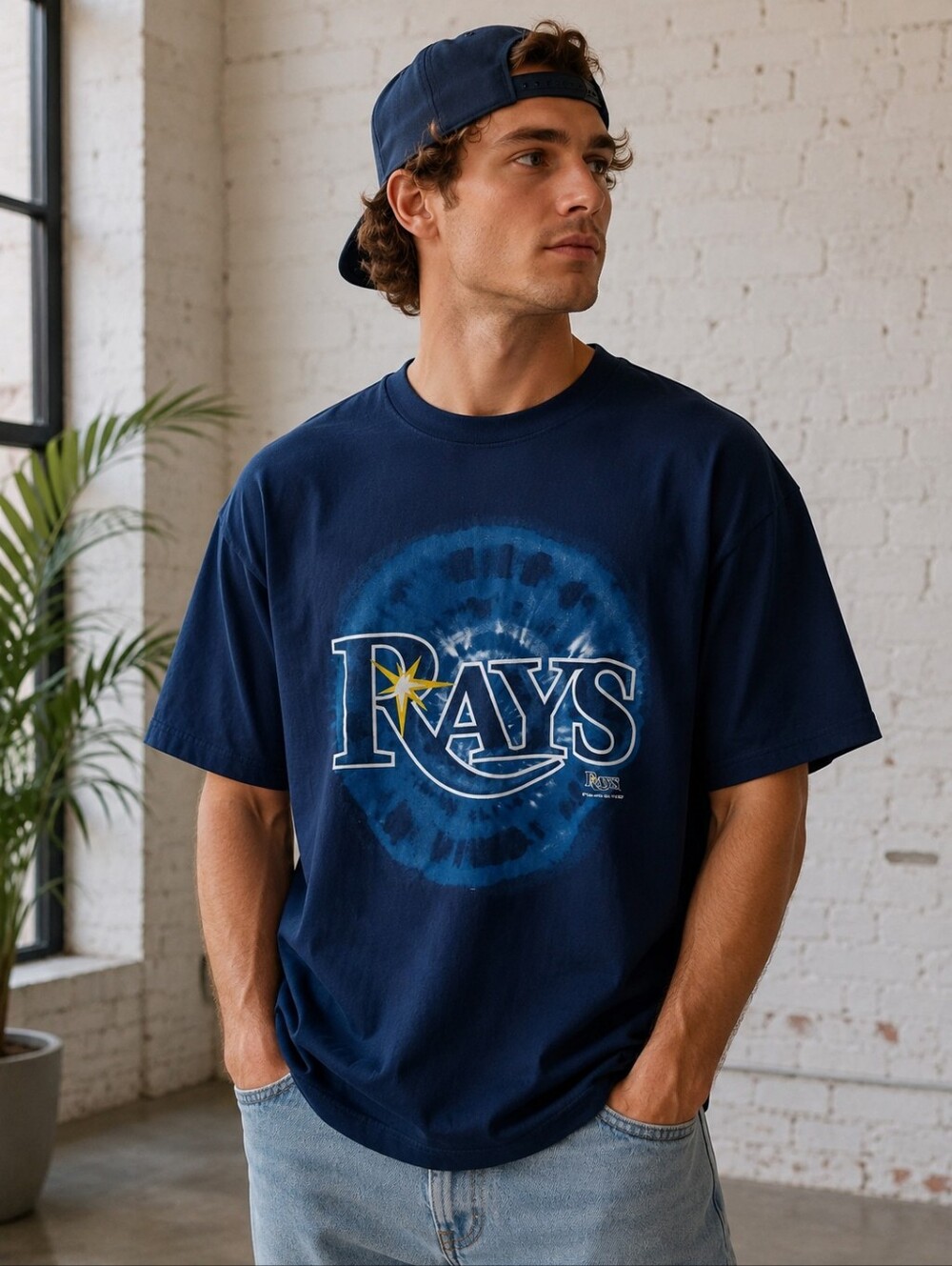 MLN Tampa Bay Rays Tie-Dye Graphic Tee